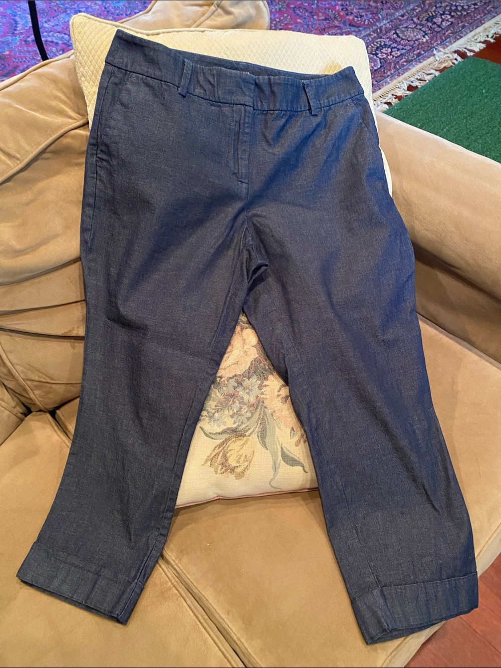 Ann Taylor Petite Navy Blue Dress Pants